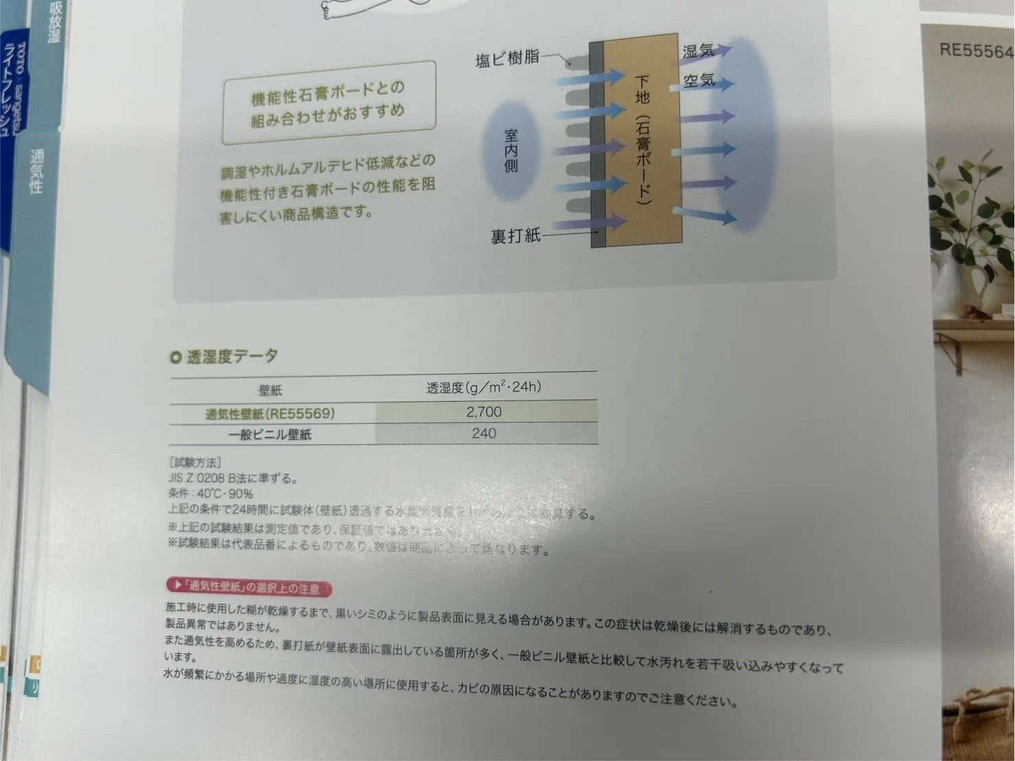 クロスの透湿抵抗